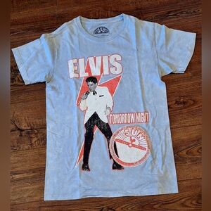 ELVIS Sun Records LIGHT Blue T-Shirt ☆Size Medium☆